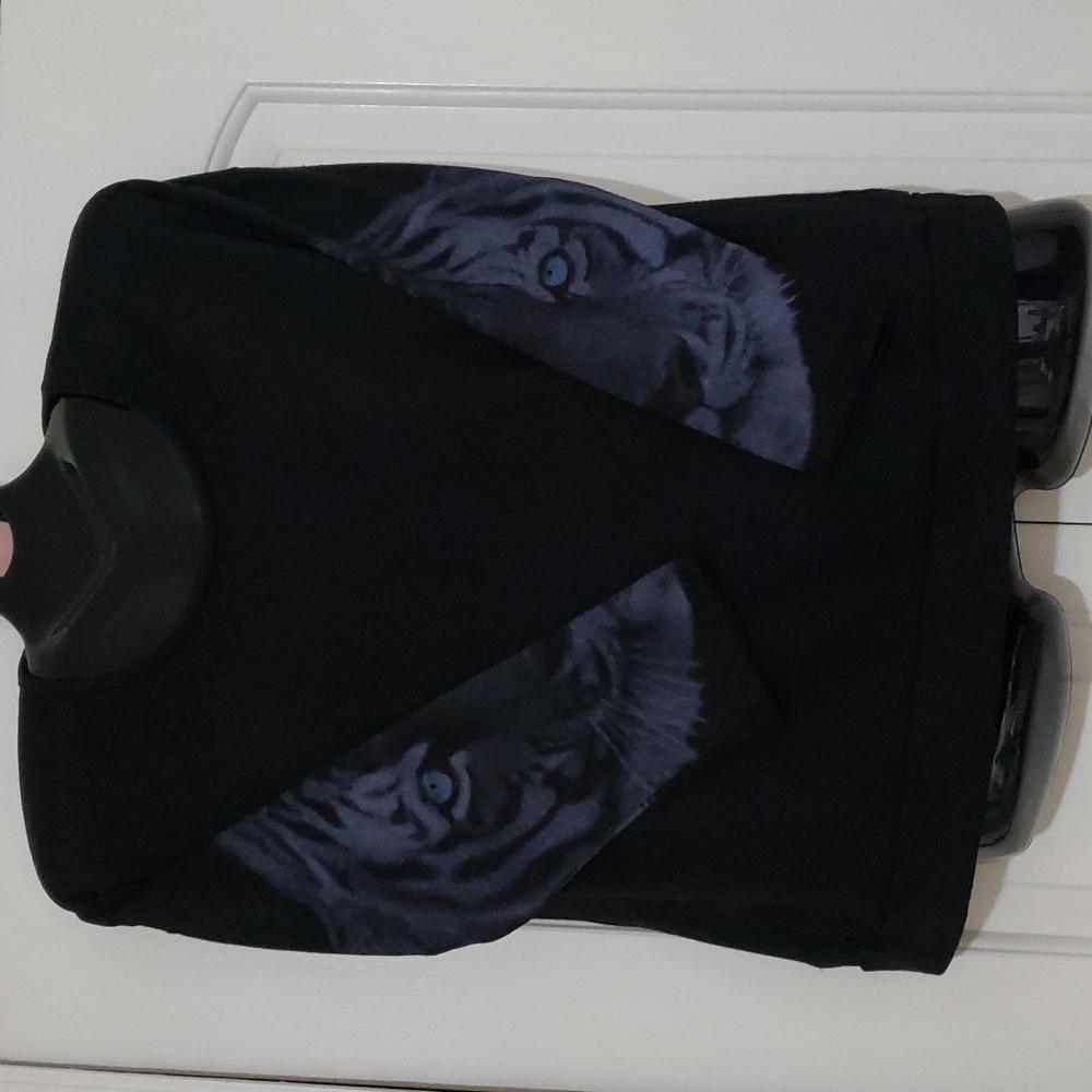 3 for $15 Black Sweater with Tiger design